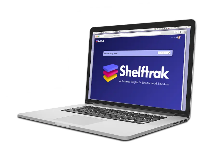 Shelftrak on laptop screen