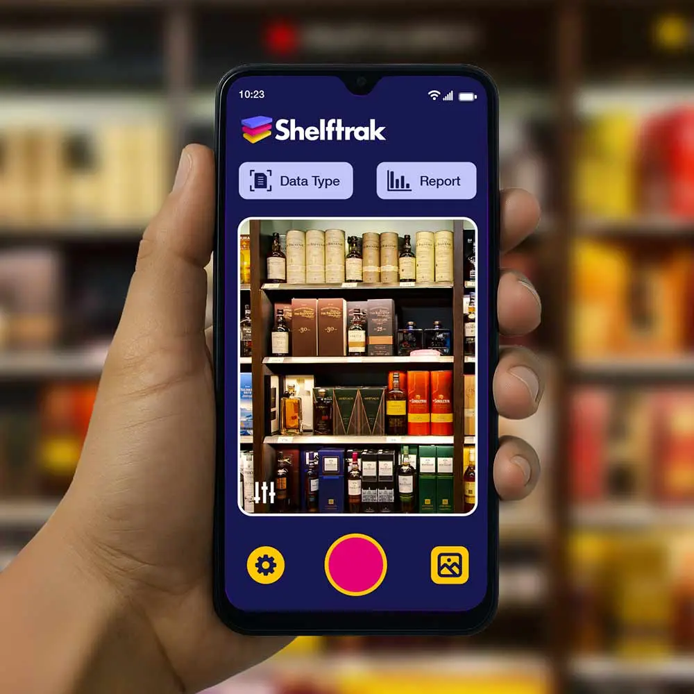 Take photos using the Shelftrak app